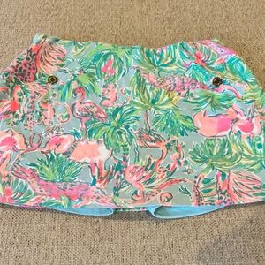 Lilly Pulitzer Colorful Tropical Print Skort